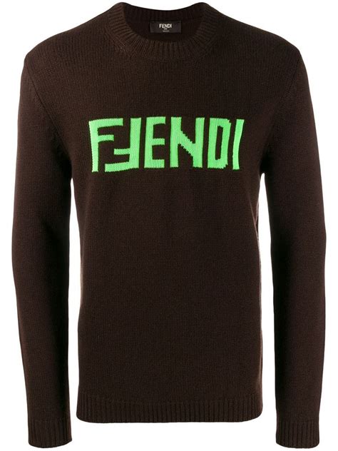 buy fendi logo sweater|fendi sweater boots.